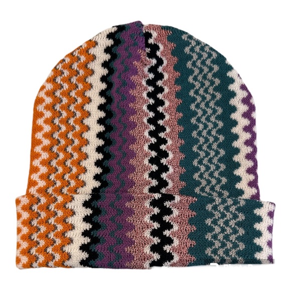 NWOT | Missoni | Purple Zigzag Hat & Scarf Set | One Size - Picture 5 of 16